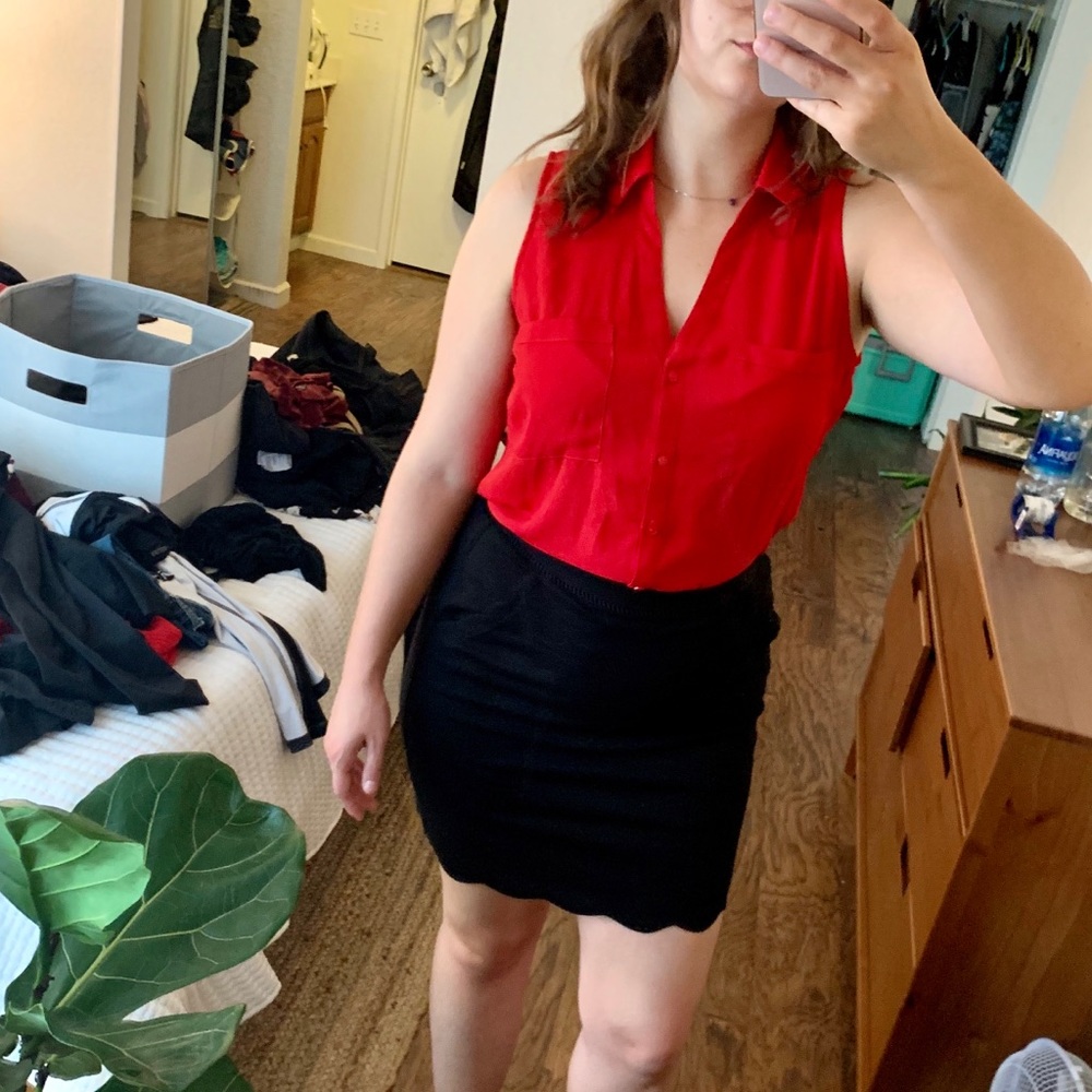 Express button-up blouse